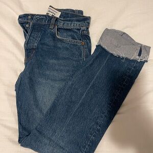 Reformation 26 Cynthia High Rise Straight Jeans